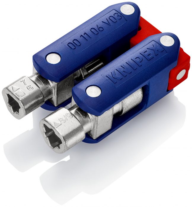 KNIPEX 00 11 06 V03 Klucz do szaf sterowniczych „DoubleJoint”  62 mm (Produkt w opakowaniu z zawieszką/w opakowaniu blister)