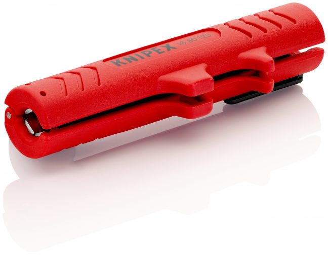 KNIPEX 16 80 125 SB Uniwersalne narzędzie do ściągania izolacji  125 mm (Produkt w opakowaniu z zawieszką/w opakowaniu blister)